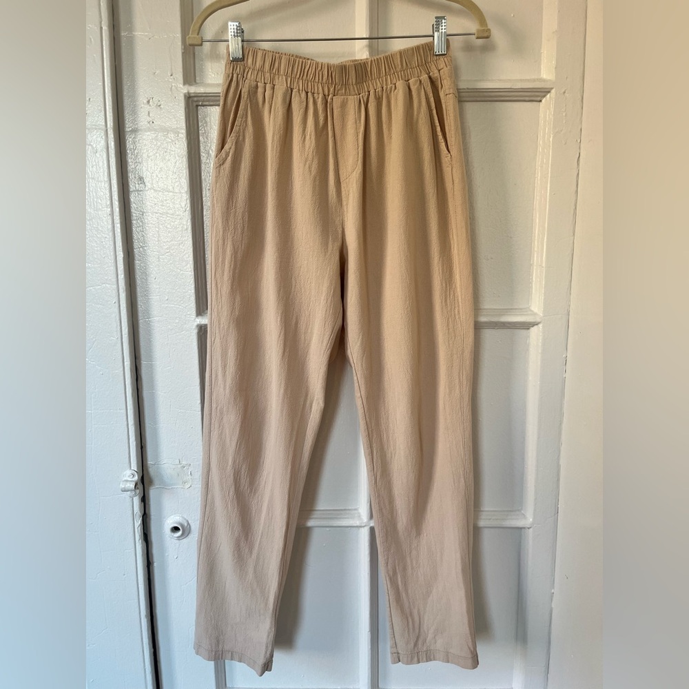 Cotton linen casual pants size S (US 4)